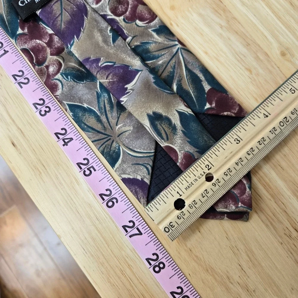 VTG Christian Dior 100% Silk Made in Italy Tie 57" Floral 1990s MADE IN‎ Italy - Picture 7 of 8